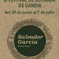 
		  XI FESTIVAL DE GUITARRA MAESTRO SALVADOR GARCÍA, XI CURSO DE GUITARRA  Y III CONCURSO DE JÓVENES INTÉRPRETES - GANDÍA (VALENCIA)
